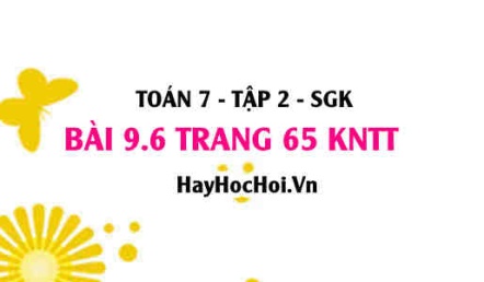 Bài 9.6 trang 65 Toán 7 Tập 2 Kết nối tri thức